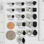 20pc 12mm Faceted Square Sew On Clear Rhinestones W/ Rhodium Plated Over Brass Prong