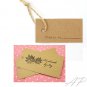 100 Blank Brown Kraft Card Packaging Hang Tag Accessories, Garment(clothing) Bookmark 50mm X 90mm