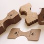 100pc Crown Imprinted Fold Over Necklace Ponytail Display Card in Kraft Paper