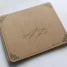 100pc Scroll Imprint  Blank Hair Clip Display Card in Kraft Paper 90mmX75mm-DC10