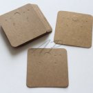 Wholesale 500pc Blank Earrings Display Card in Kraft Paper for Accessory Jewelry