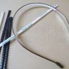 200pc No Slip, Peel, Stick Flexible Rubber Teeth(Comb)  for 5mm Metal Headband