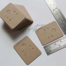 Wholesale 1000pc small Blank Earrings Jewelry Display Card in Brown Kraft Paper