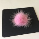 5pc Small Genuine Mink Fur Ball in Lt Pink Jewelry Accessory Clothing