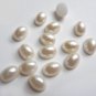 100pc 8mmx10mm Oval Ivory Half Faux Pearl Flatback scrapbooking clothing jewelry