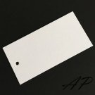 100 pcs of Blank White Matte Paper Card Hang Tag 40mm X 80mm