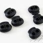 Black Oval Bean Cord Lock Stopper, Spring Buckle, Cord Toggle Lock, Belt Buckle