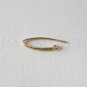 Wire Coil Earrings, Hook Earring, Earing Component, Gold/Rhodume over Brass 8pc