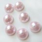 100pcs 12mm Lt. Pink Half Faux Pearl Flatback scrapbooking, clothing, jewelry