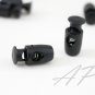Black 1 Hole Cord Lock Stopper, Spring Buckle, Cord Toggle Lock, Belt Buckle