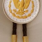 US Morgan Silver Dollar  Coin  Bolo Tie
