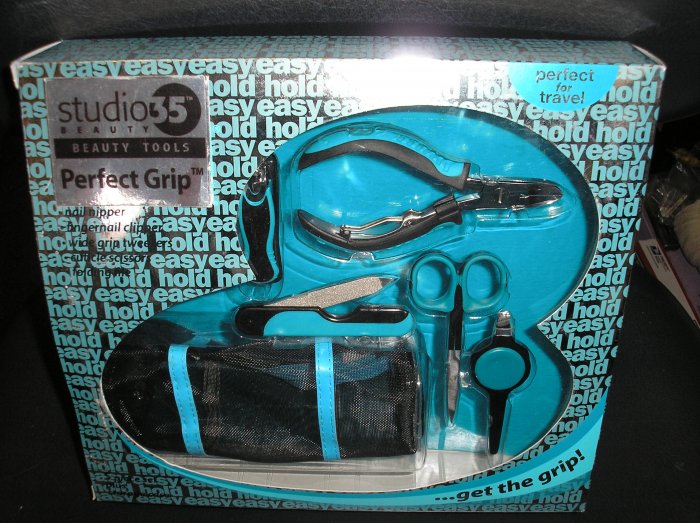 EASY HOLD MANICURE KIT by TRIM - 6 PIECE TEAL - PERFECT FOR TRAVEL - NEW!