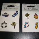 LIL' CHARMS CRAFT, SCRAPBOOK, JEWELRY EMBELLISHMENTS - CRUISING and TROPICAL THEMES - NEW!
