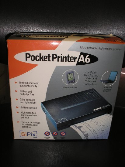 SIPIX POCKET A6 MOBILE PRINTER ULTRA PORTABLE FOR PALM HANDSPRING PDA SIPIX POCKET A6 MOBILE PRINTER ULTRA PORTABLE FOR PALM HANDSPRING PDA