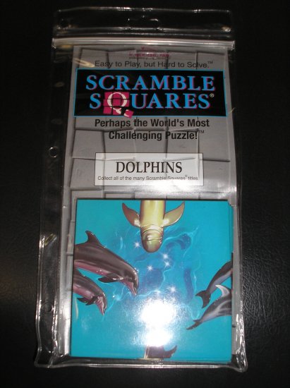 SCRAMBLE SQUARES: DOLPHINS By B. DAZZLED - EDUCATIONAL PUZZLE - NEW!