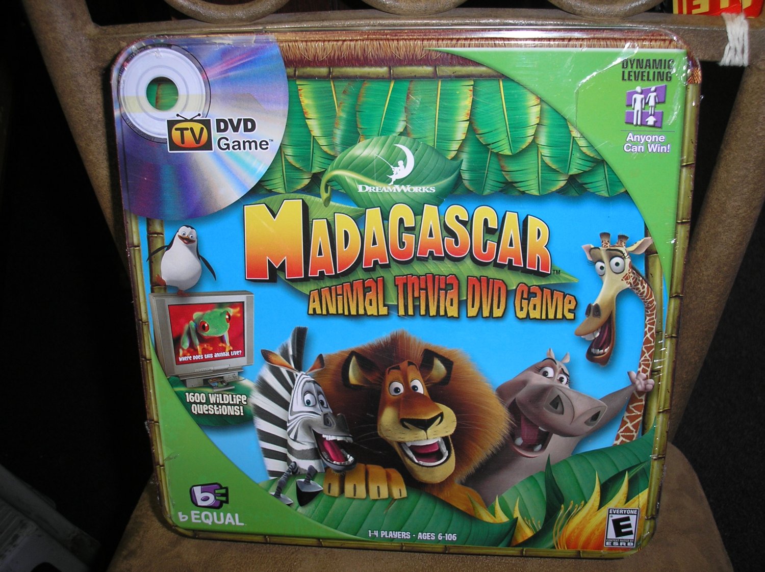 Madagascar Animal Trivia DVD Game NEW