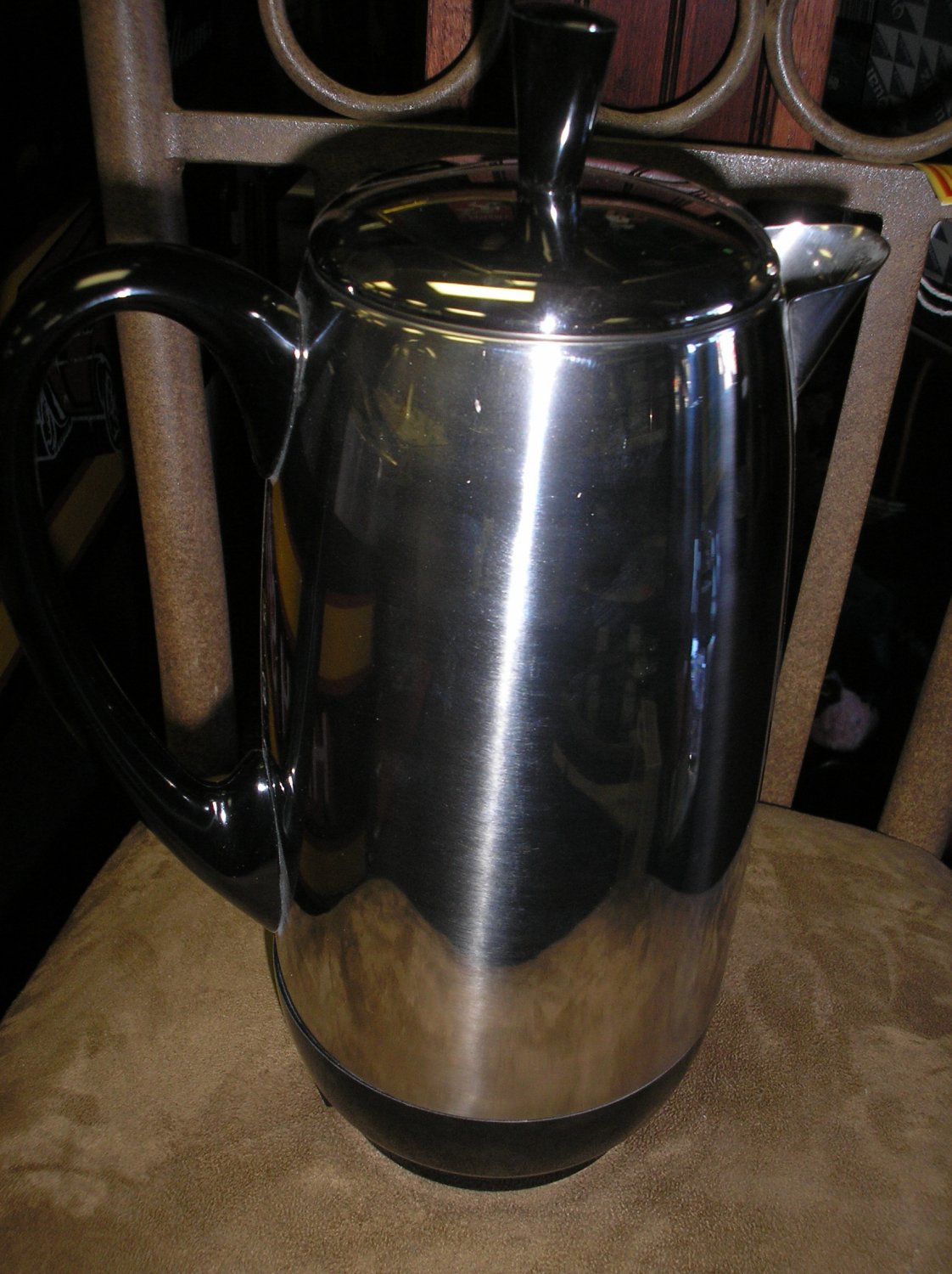 FARBERWARE 412 CUP STAINLESS STEEL AUTOMATIC PERCOLATOR MODEL 142B
