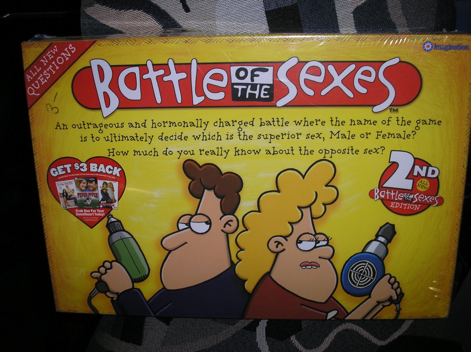 Battle of the Sexes 2nd Edition Board Game All new questions by