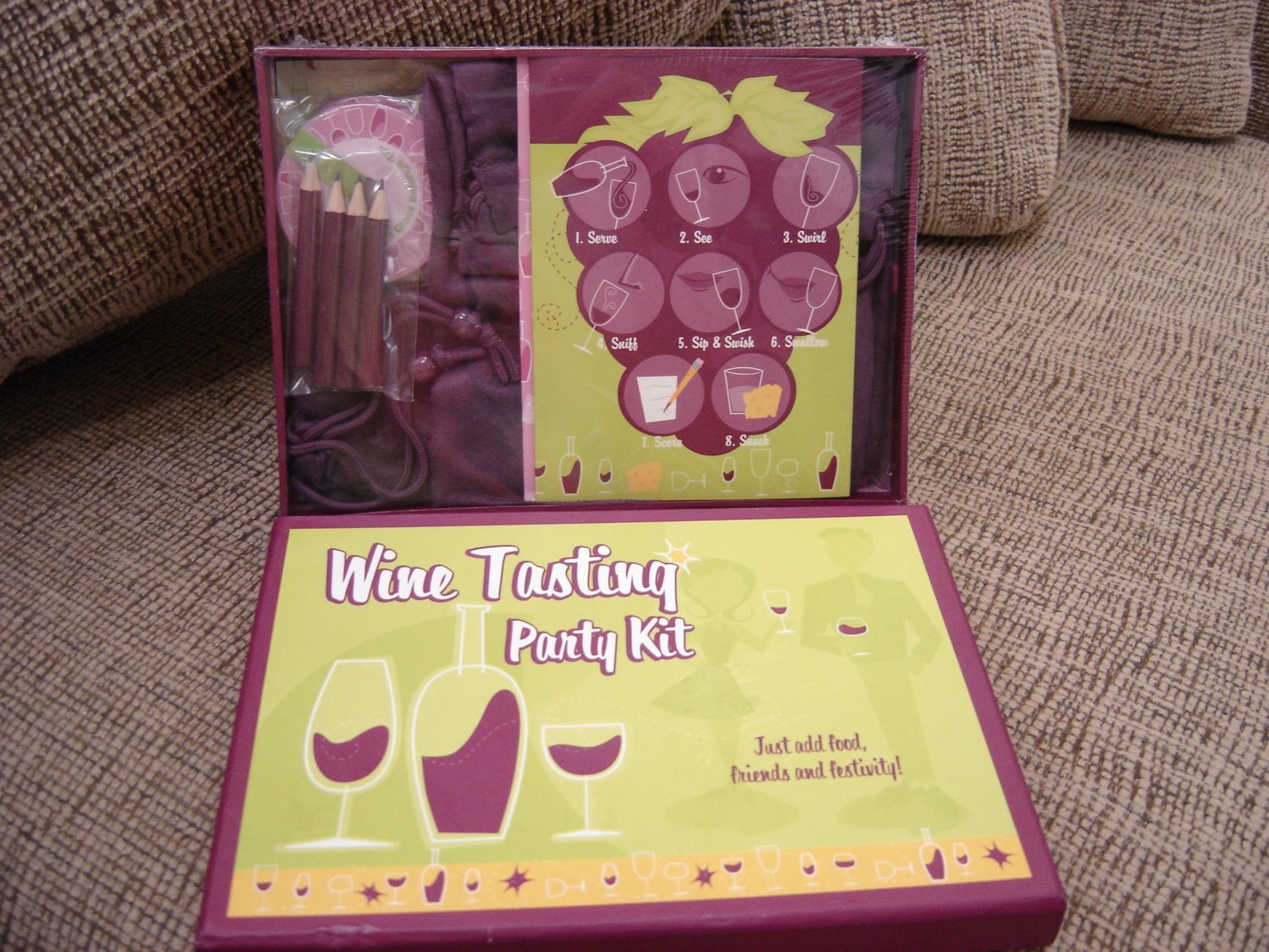 WINE TASTING PARTY KIT by C. R. Gibson!