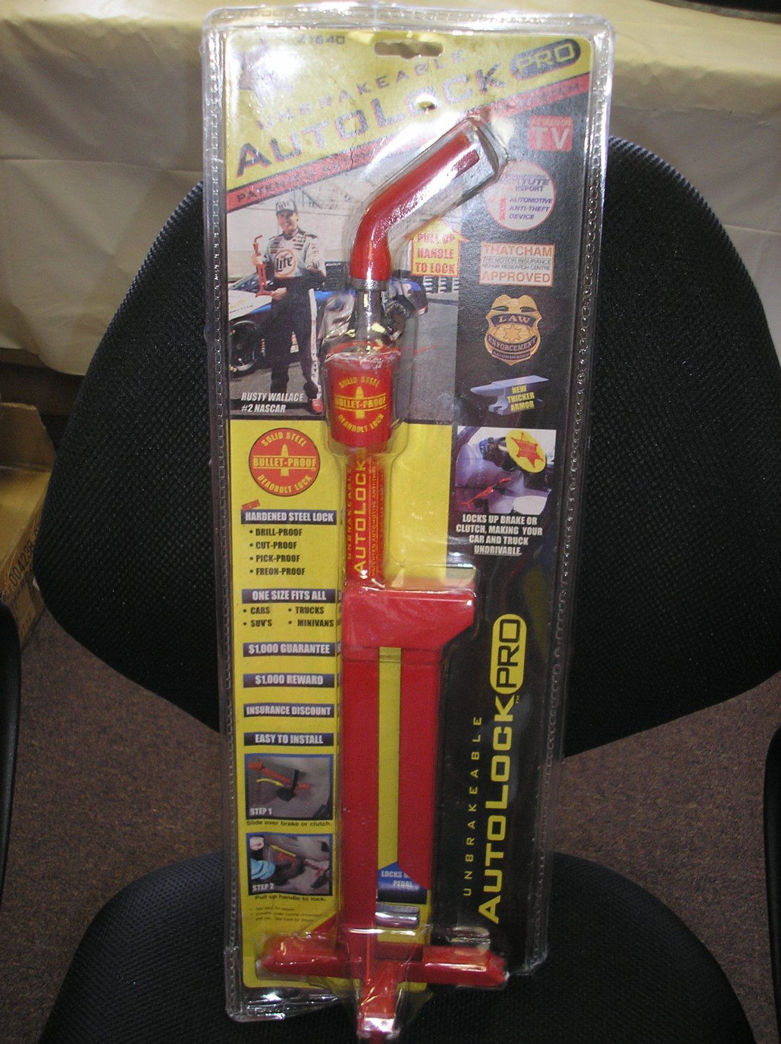 The UNBREAKABLE AutoLock PRO PATENTED AUTOMOTIVE ANTITHEFT SYSTEM