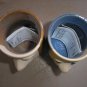Vintage Pottery, Face Shot Glasses. The Village Pottery, Nova Scotia Handmade - New!