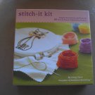 STITCH-IT KIT by JENNY HART- SIMPLE INSTRUCTIONS & TOOLS FOR 35 EMBROIDERY PROJECTS - BRAND NEW!