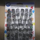 WILTON FONDANT ALPHABET & NUMBER COOKIE CUTTER CUT-OUTS - SET OF 37 PIECES - BRAND NEW!