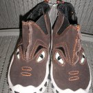 POLLIWALKS KIDS "TOYS FOR FEET" BROWN SUEDE "CHOMPER" SLIP ON BOOT/SHOE - SIZE 8 - BRAND NEW!