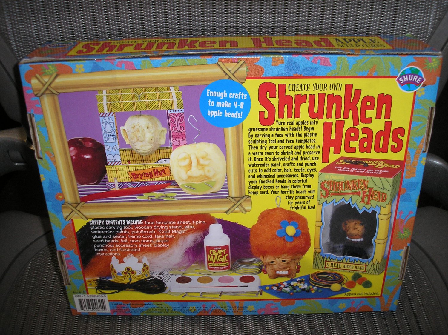 CREATE YOUR OWN SHRUNKEN HEAD APPLE SCULPTURES KIT HALLOWEEN FUN