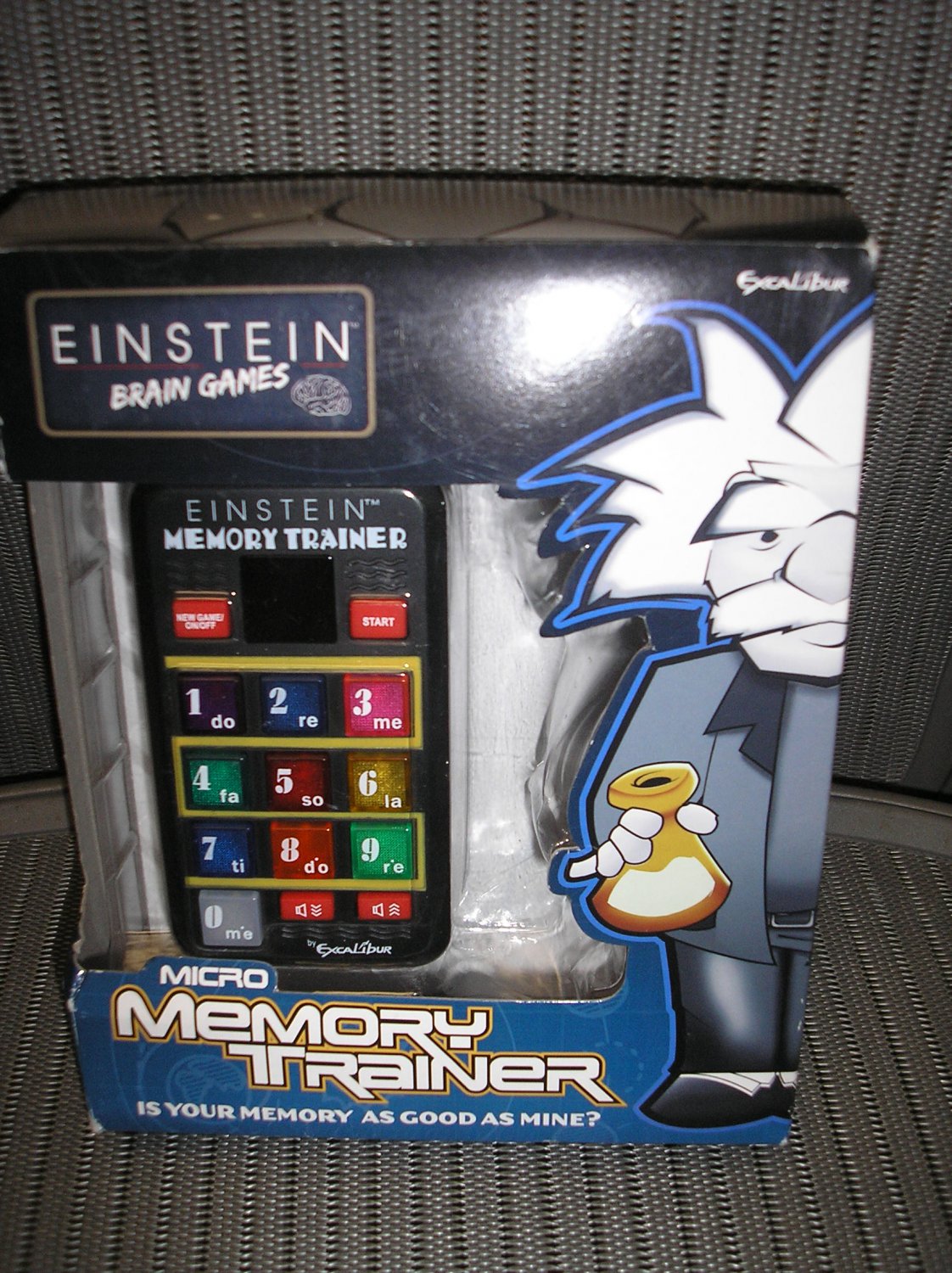 EXCALIBUR ELECTRONIC HANDHELD EINSTEIN BRAIN GAMES MEMORY TRAINER GAME!