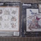 JANLYNN CAT SAMPLER & WELCOME SPRING COUNTED CROSS STITCH KITS - BRAND NEW - MADE IN USA!