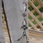 DIANE GILMAN EMBELLISHED GRAY 5 POCKET STRETCH DENIM SIZE 12 JEANS - DRIPPING WITH JEWELS!