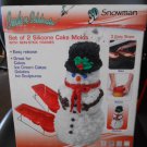 CREATE -N- CELEBRATE 3D STAND UP SILICONE SNOWMAN CAKE PAN by Roshco!