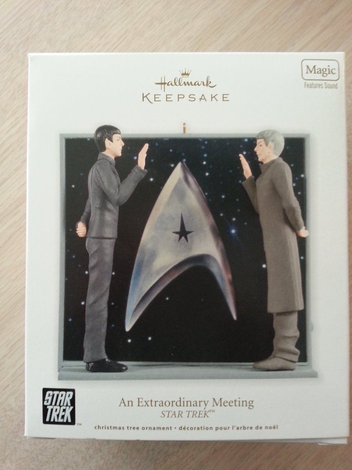 Hallmark Star Trek "An Extraordinary Meeting" Ornament from 2012-LISTEN TO DIALOGUE FROM THIS SCENE!