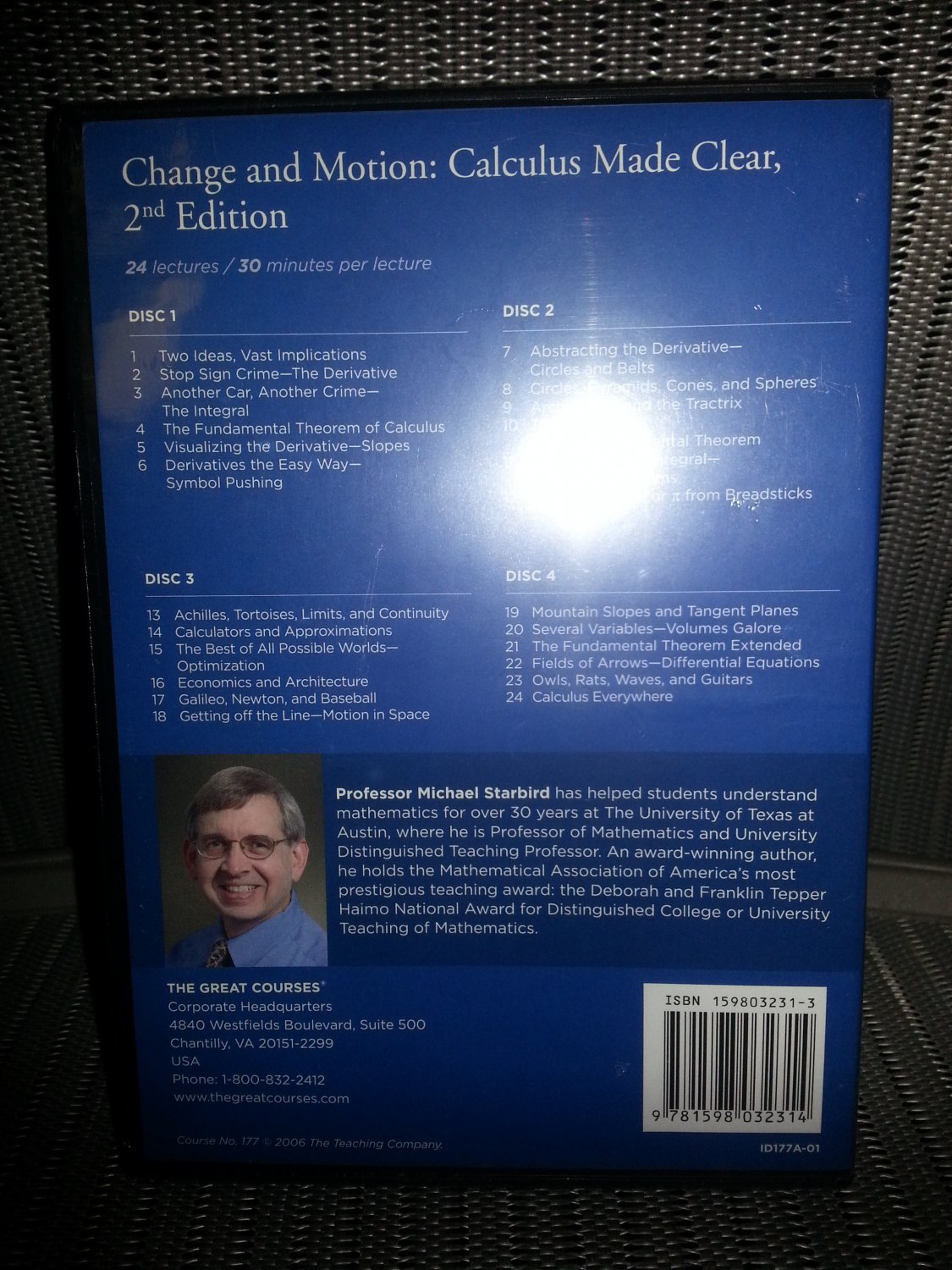 Change and Motion:Calculus Made Clear, 2nd Ed (The Great Courses ...