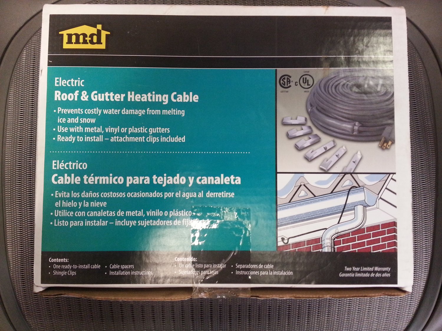 M-D Building Products 64501 100-Foot Roof and Gutter Heating Cable!
