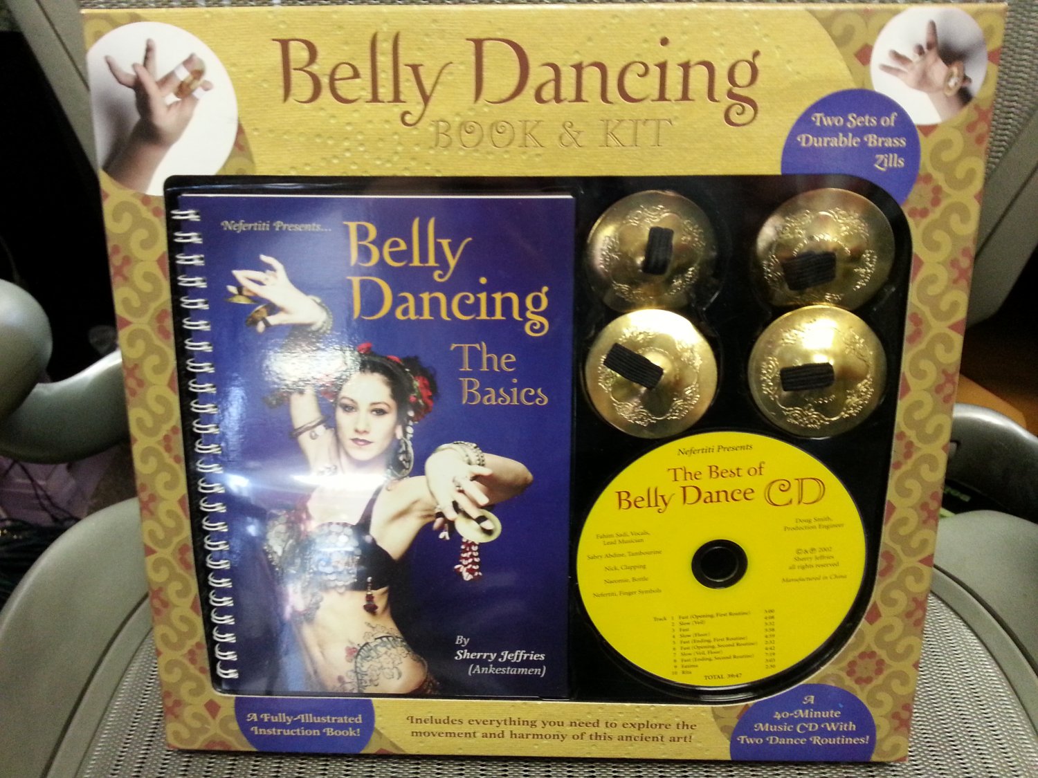 Belly Dancing Book Kit With Brass Zills Cymbals Book And Cd