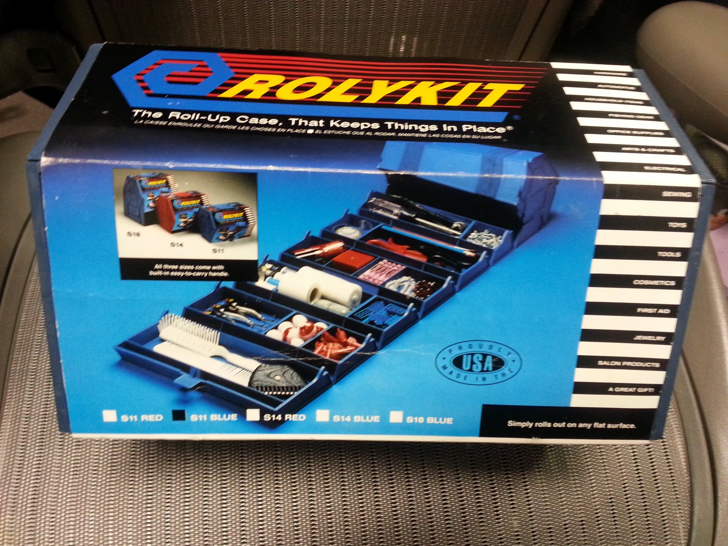 Rolykit - The Roll-up Case That Keeps Things in Place #S11 - BLUE!