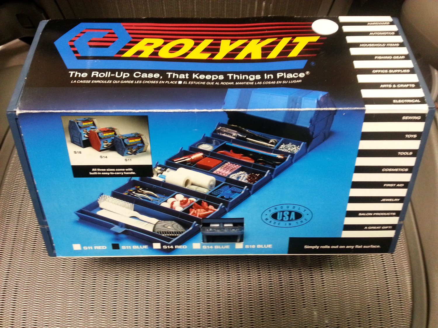 Rolykit - The Roll-up Case That Keeps Things in Place #S11 - BLUE!