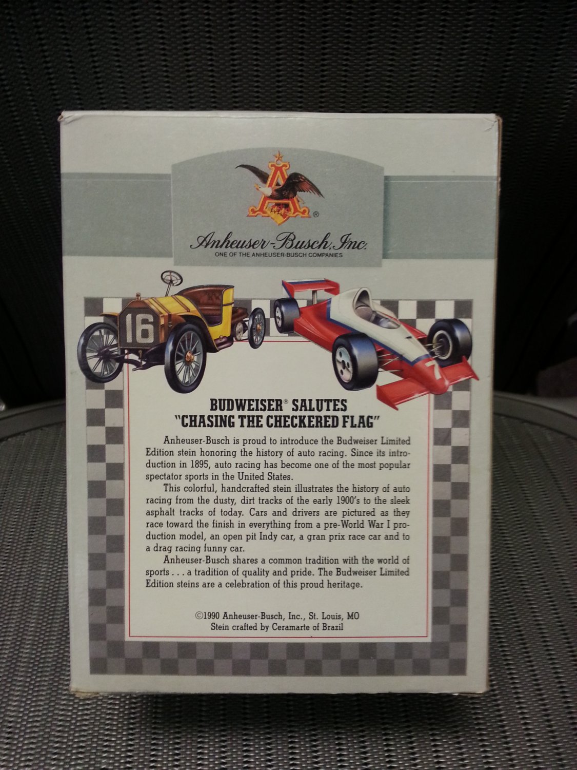 Budweiser "Chasing The Checkered Flag" Auto Racing Sports Series from 