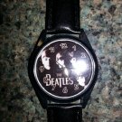 The Beatles Character Unisex Round Case Black Strap Watch!