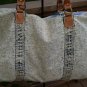 COLOSSAL Embellished Denim Duffel Tote - UNIQUE!