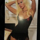 DreamGirl Lingerie Black Rose  Babydoll with Thong - PLUS SIZE 3X/4X - MADE IN USA!