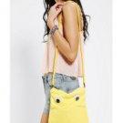 Urban Outfitters Yellow "Bob" fuzzy lil' googly-eyed Ipad Bag by Cooperative!