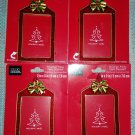 Red Glitter Enamel Photo Frame Ornament with Gift Tag Back-Lot of 4-Personalize your Holiday Gifts!