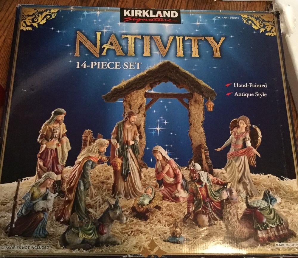 Kirkland Signature 14-Piece Porcelain Nativity Set #913541 - HAND ...