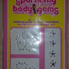Body Jewelry Sparkling Stick-on Body Crystal Gems-Lg Flower, Hearts & Sm PURPLE Flowers-7 Total!