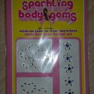 Body Jewelry Sparkling Stick-on Body Crystal Gems-Lg Flower, Hearts & Small BLUE Flowers-7 Total!