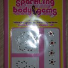 Body Jewelry Sparkling Stick-on Body Crystal Gems-Lg Flower, Hearts & Small RED Flowers-7 Total!