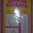 Body Jewelry Sparkling Stick-on Body Crystal Gems-Belly Star, Crescent & Small Stars-7 Total!